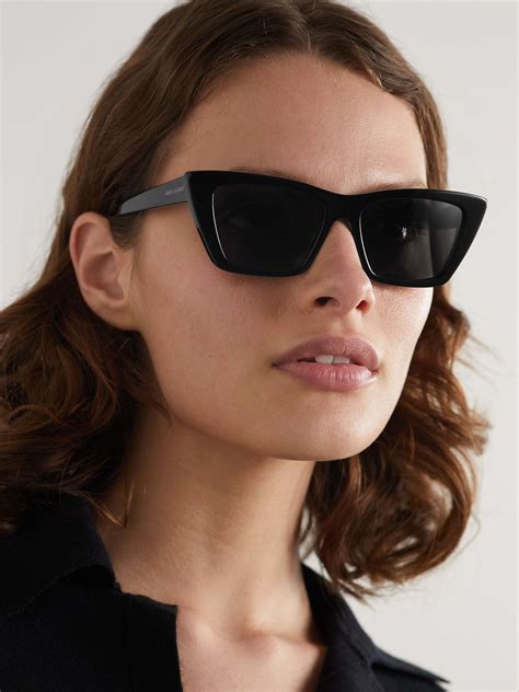 catenella occhiali ysl|Saint Laurent Cat Eye Sunglasses .